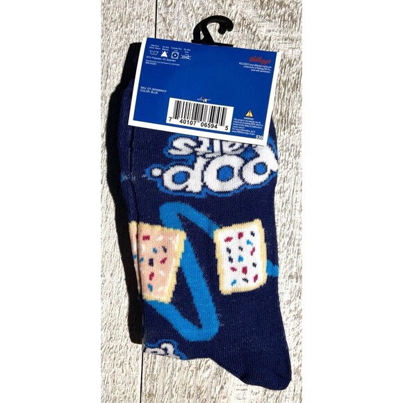 Pop Tarts Print Novelty Crew Socks - Men’s Size 6-12 - #D035 - Picture 2 of 2